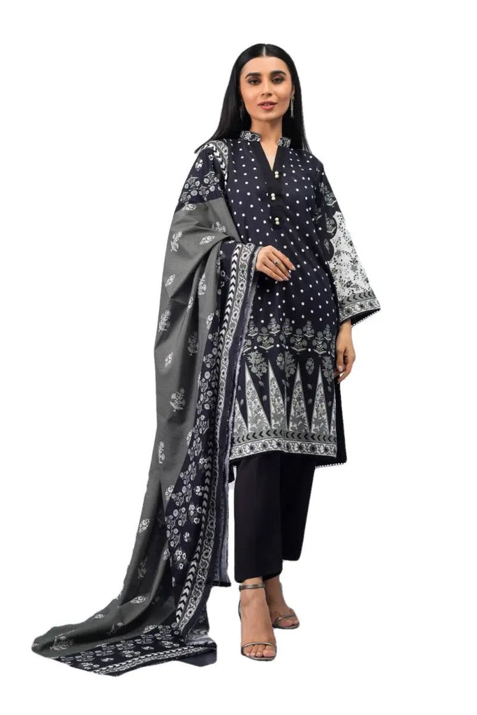 Ready to Wear Printed Lawn Pakistani Dresses for Women Shalwar, Kameez with Dupatta - Three Piece Set - IshDeena