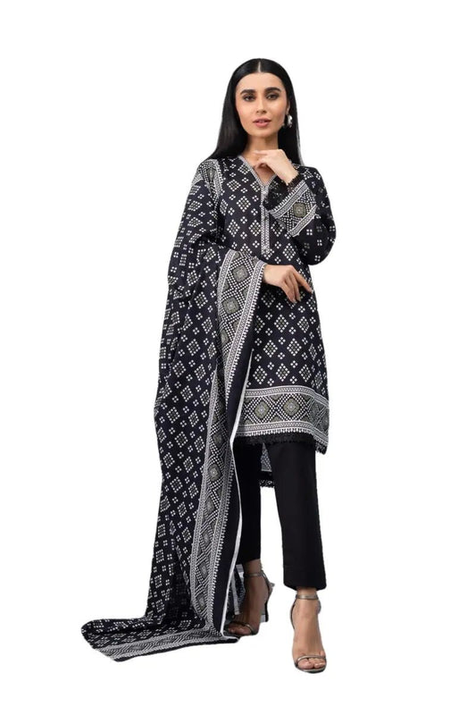 Ready to Wear Printed Lawn Pakistani Dresses for Women Shalwar, Kameez with Dupatta - Three Piece Set - IshDeena