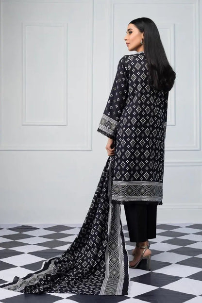 Ready to Wear Printed Lawn Pakistani Dresses for Women Shalwar, Kameez with Dupatta - Three Piece Set - IshDeena