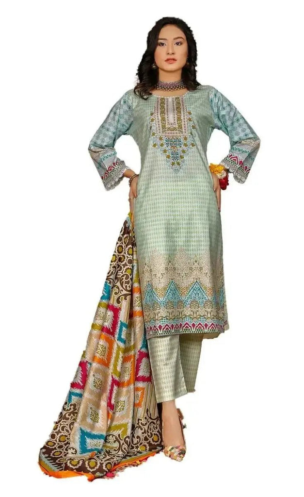 IshDeena Cotton Cambric Salwar Kameez Indian Pakistani Women Dresses - Kapaas Collection - IshDeena