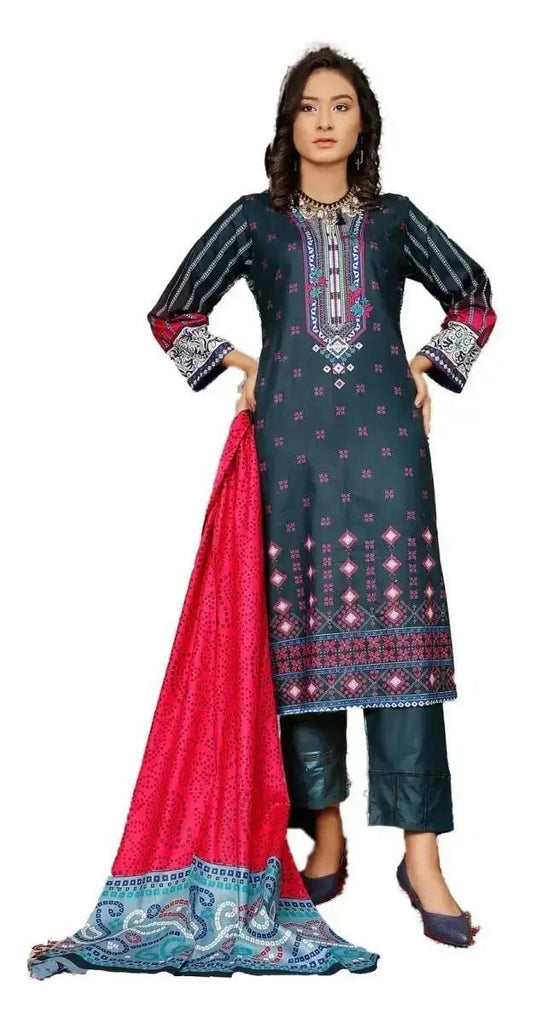 IshDeena Cotton Cambric Salwar Kameez Indian Pakistani Women Dresses - Kapaas Collection - IshDeena