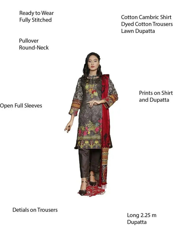 IshDeena Cotton Cambric Salwar Kameez Indian Pakistani Women Dresses - Kapaas Collection - IshDeena