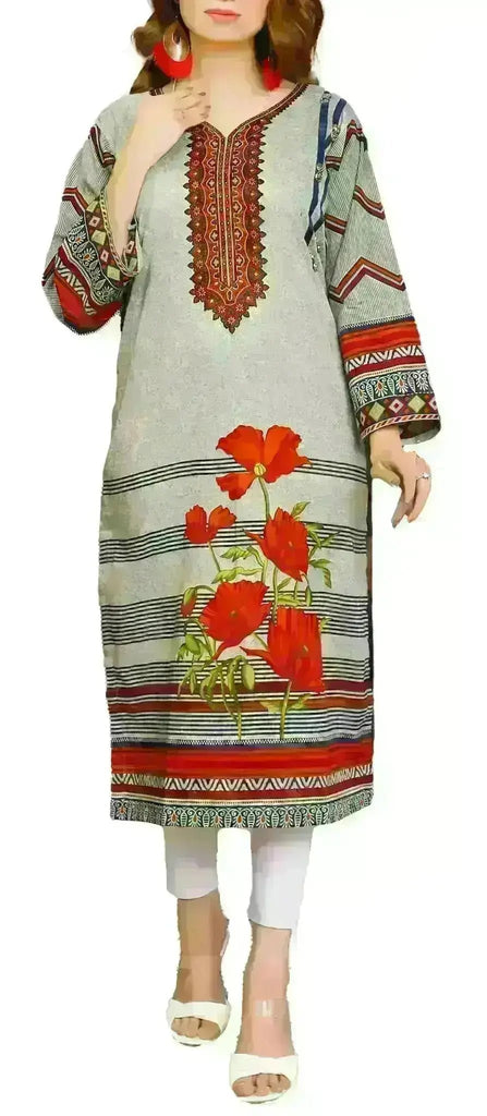 IshDeena Indian Kurtis for Women Pakistani Kurtis for Women Indian Style Cotton Long Top - IshDeena