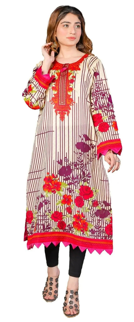 IshDeena Indian Kurtis for Women Pakistani Kurtis for Women Indian Style Cotton Long Top - IshDeena