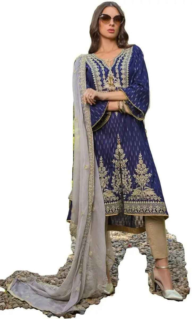 IshDeena Pakistani Dress Apparel Fabric for Women. Shirt. Trousers, and Dupatta