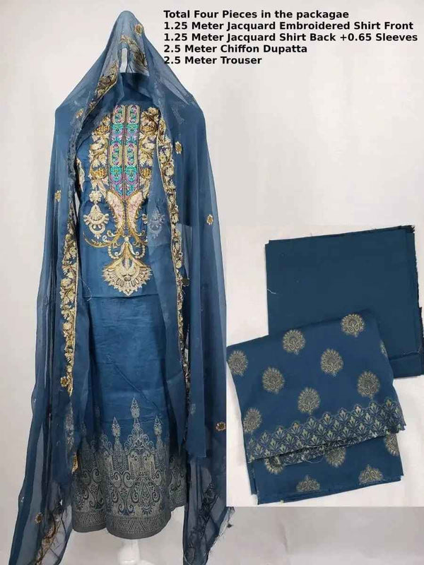 IshDeena Pakistani Dress Apparel Fabric for Women. Shirt. Trousers, and Dupatta