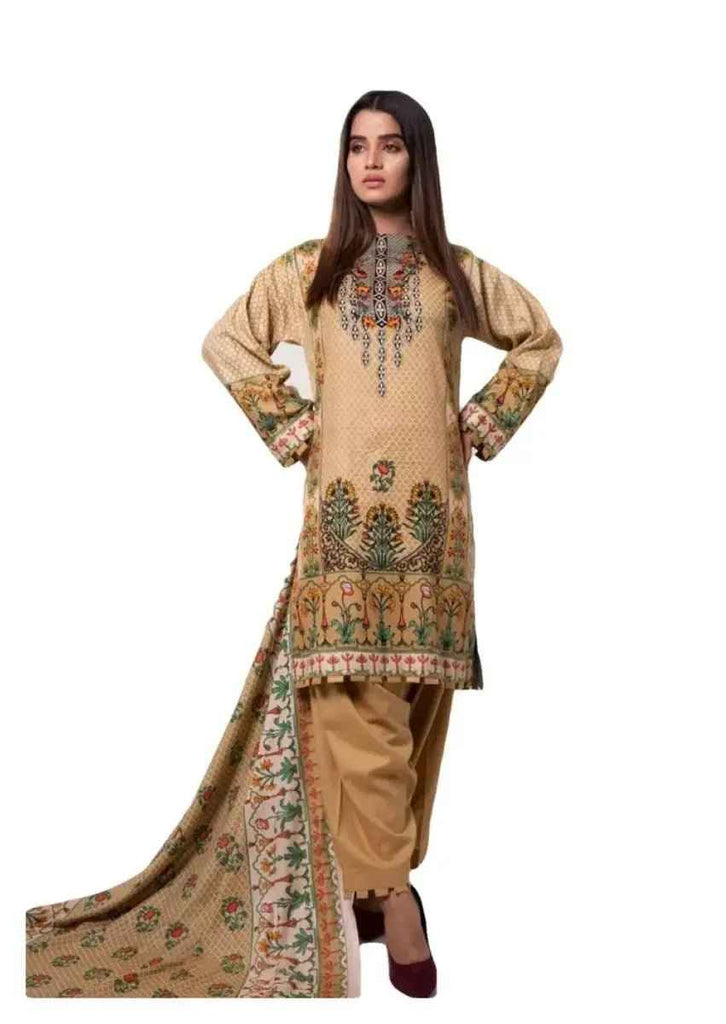 IshDeena Pakistani Dresses for Women Ready to Wear Salwar Kameez Ladies Suit - 3 Piece (Extra Small, Almond-Printed Vol2)