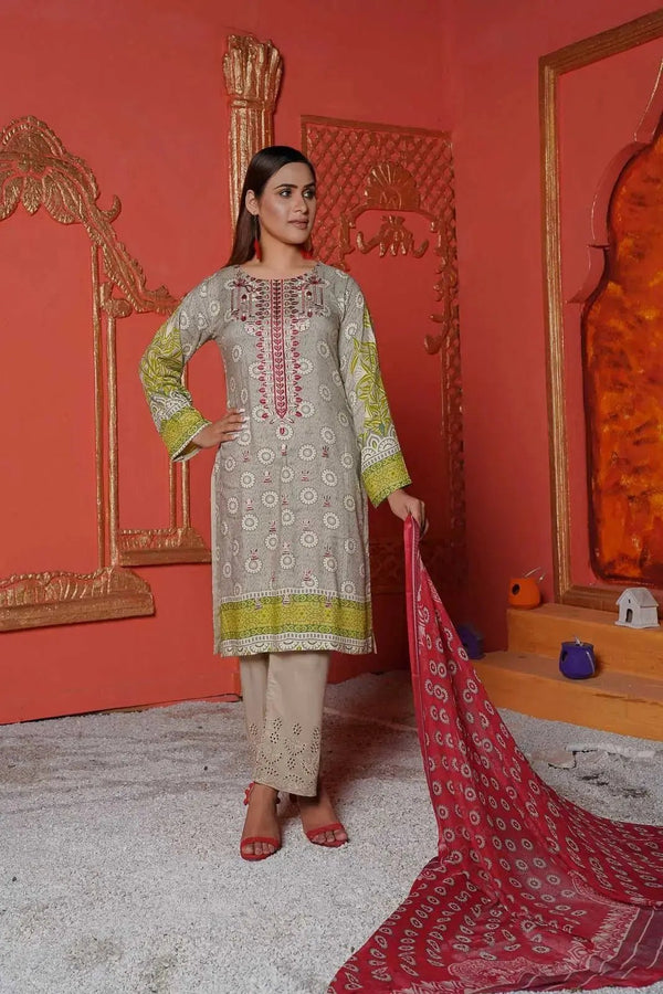 IshDeena Pakistani Indian Dresses for Women Ready to Wear Suits Linen Three Piece Dress - IshDeena