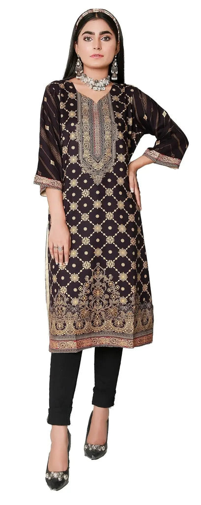 IshDeena Pakistani Indian Kurtis for Women Indian Style M to Plus Size Soft Linen Fabric - IshDeena