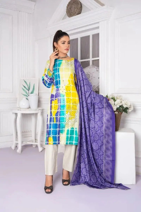 IshDeena Pakistani Salwar Kameez Women Dresses Stitched 3 Pieces Suits - Sadaf Collection - IshDeena