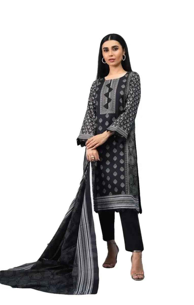 Ready to Wear Printed Lawn Pakistani Dresses for Women Shalwar, Kameez with Dupatta - Three Piece Set