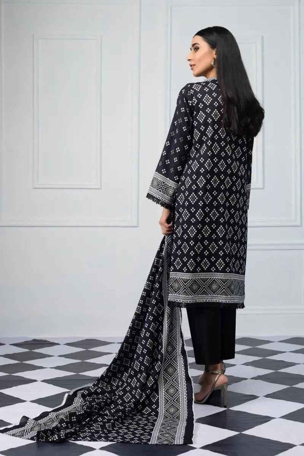 Ready to Wear Printed Lawn Pakistani Dresses for Women Shalwar, Kameez with Dupatta - Three Piece Set