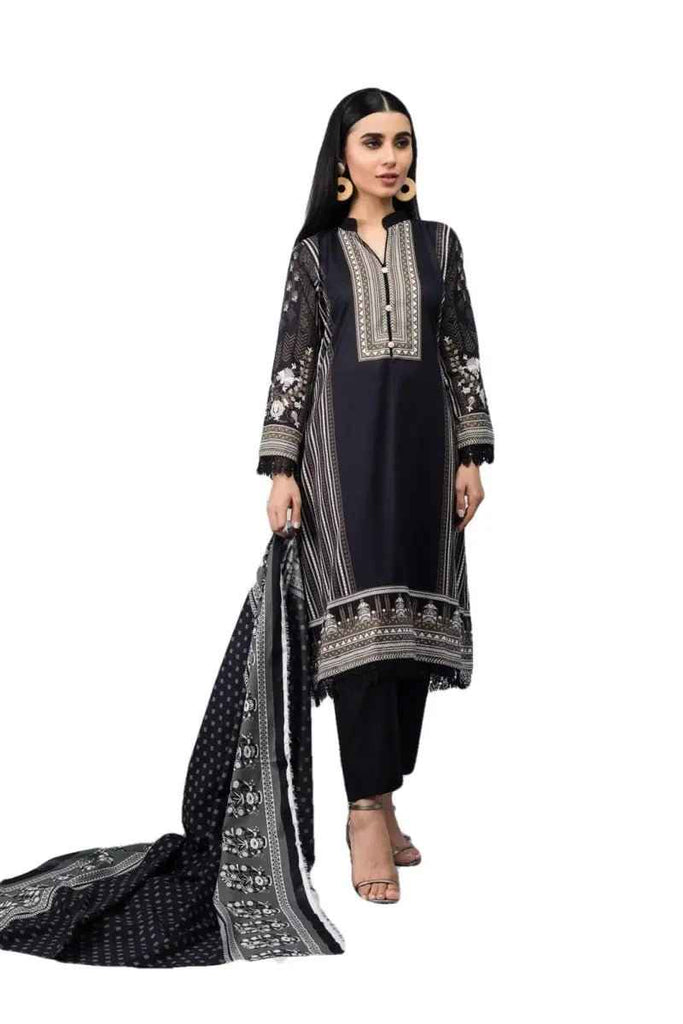 Ready to Wear Printed Lawn Pakistani Dresses for Women Shalwar, Kameez with Dupatta - Three Piece Set