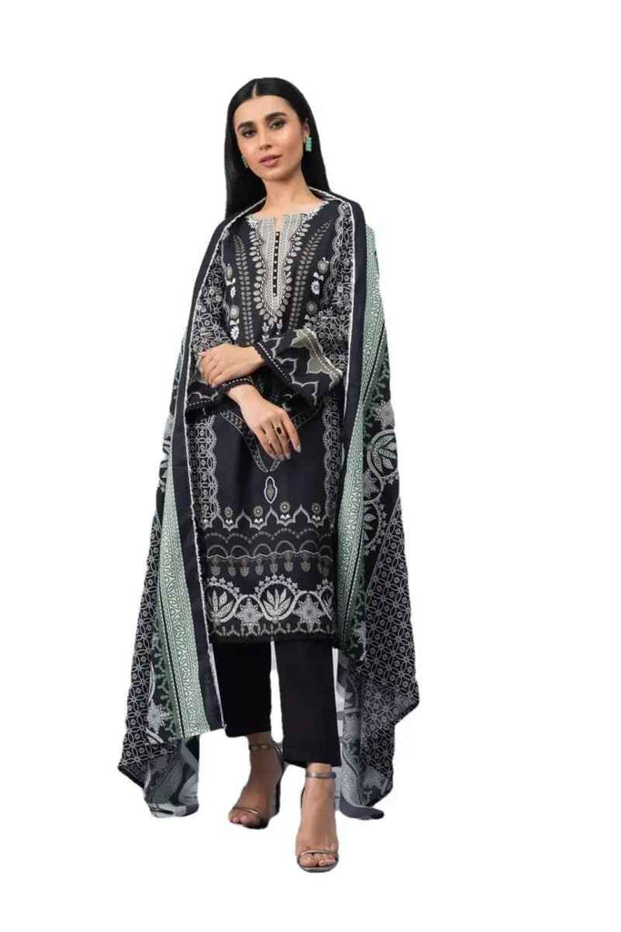 Ready to Wear Printed Lawn Pakistani Dresses for Women Shalwar, Kameez with Dupatta - Three Piece Set