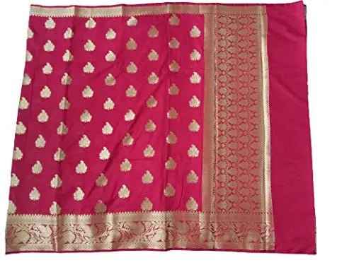 Sari - Handloom Art and Cotton Silk Saris Indian Ethic Traditional Wear (Maroon-Weaved-sr2, Art Silk)